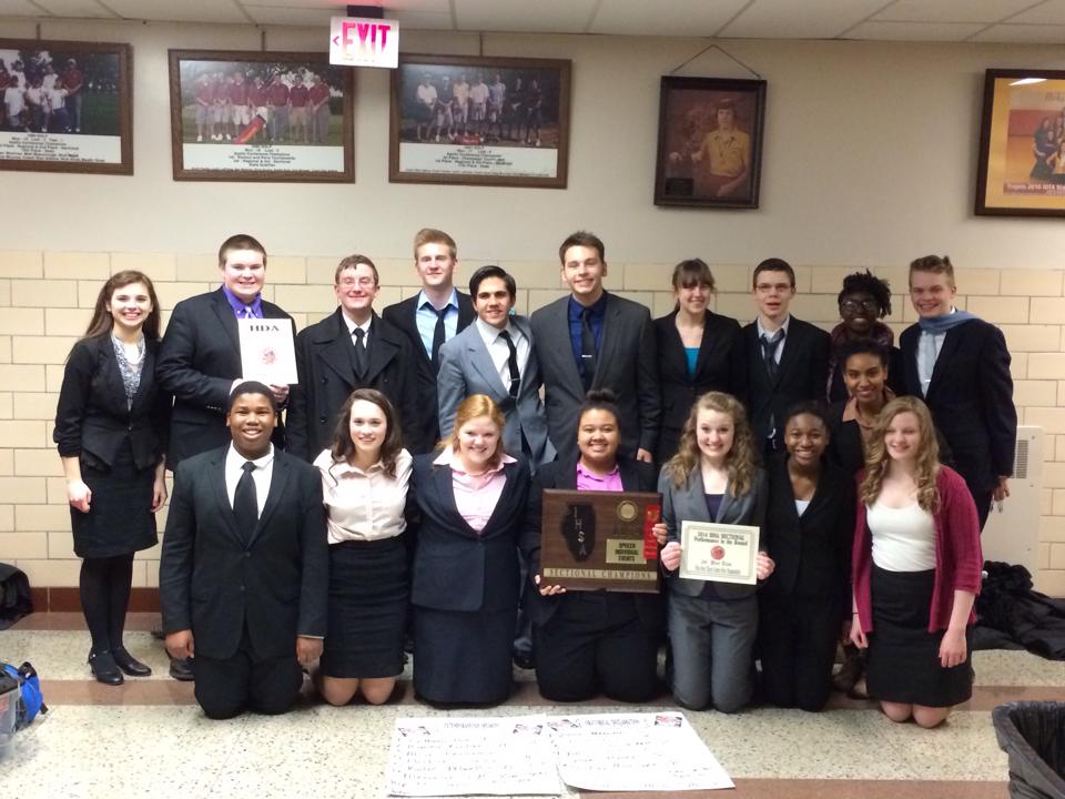 Speech sectional champs 2014