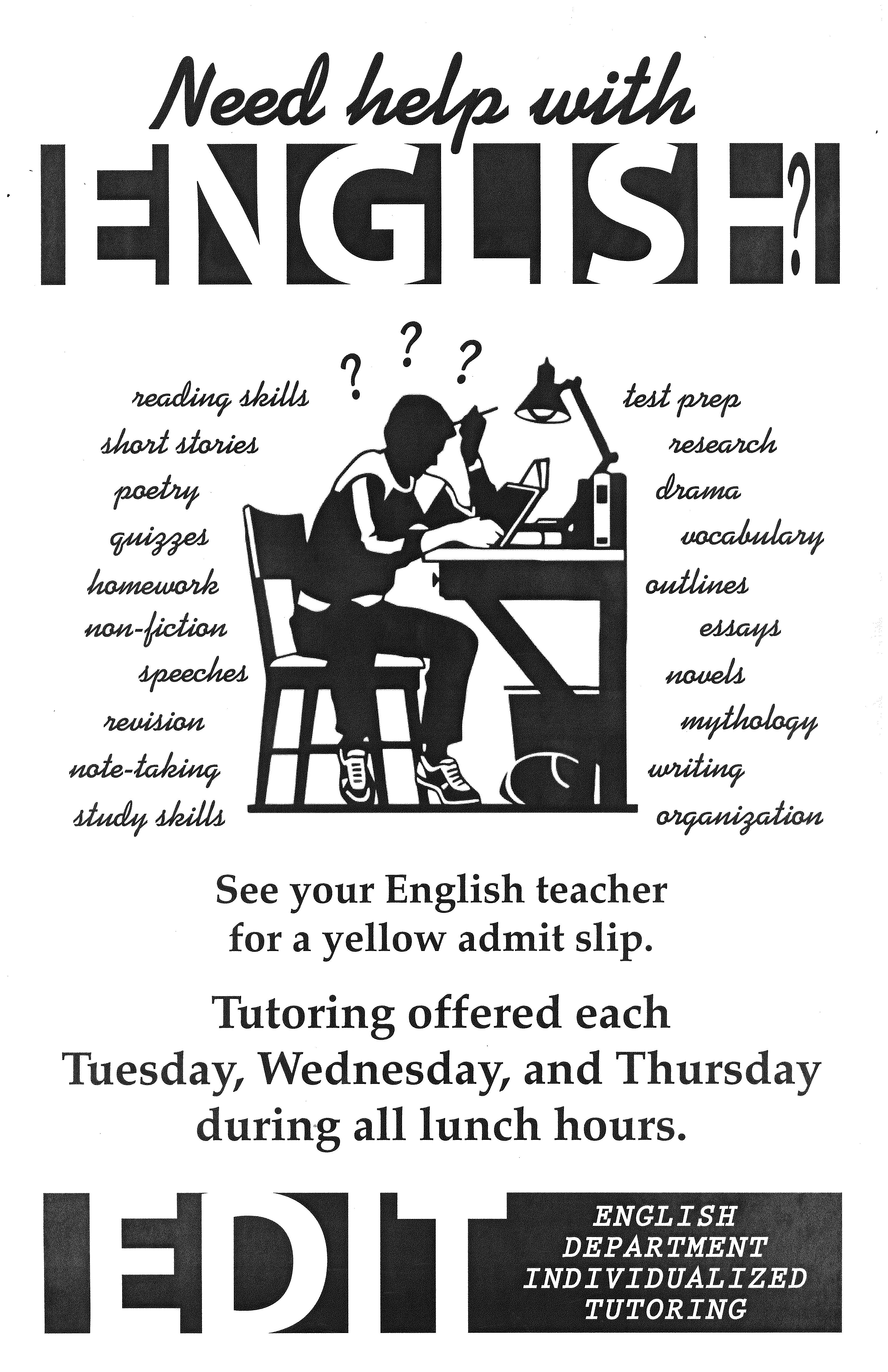 EDIT tutoring poster