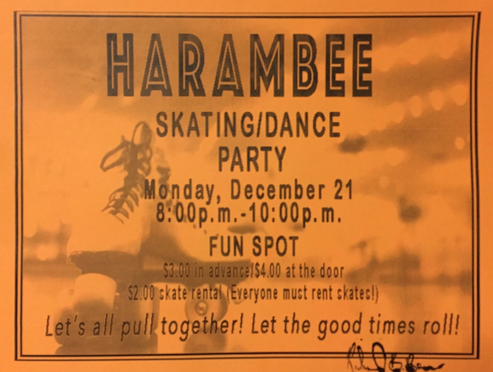 Harambee skating party