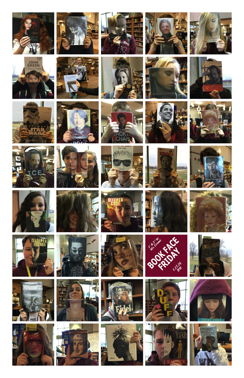 Book face poster