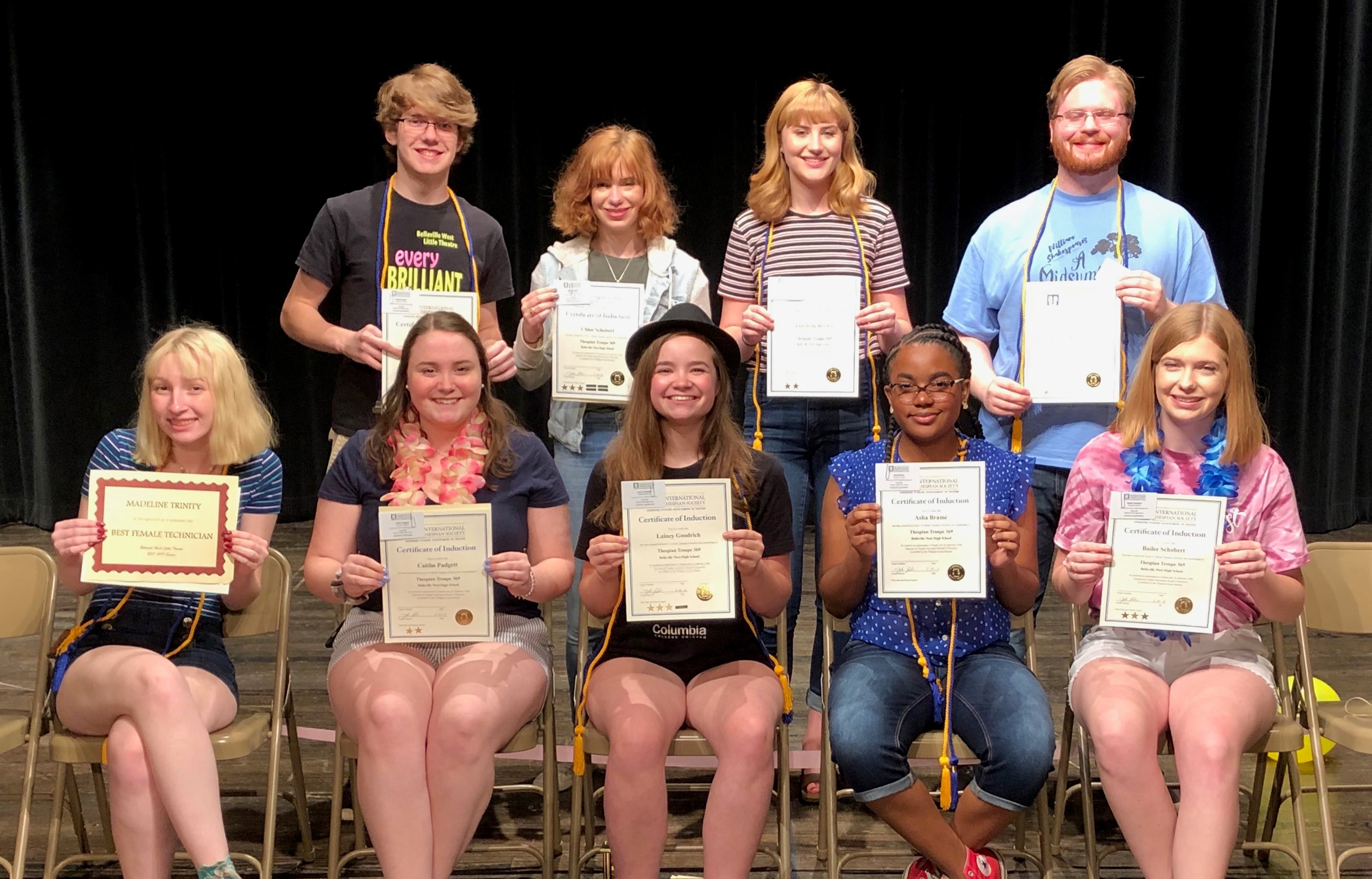 LT 19 seniors Thespians