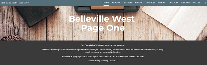 Page One banner
