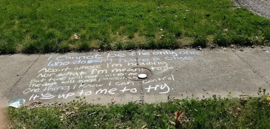 Sidewalk poetry 4