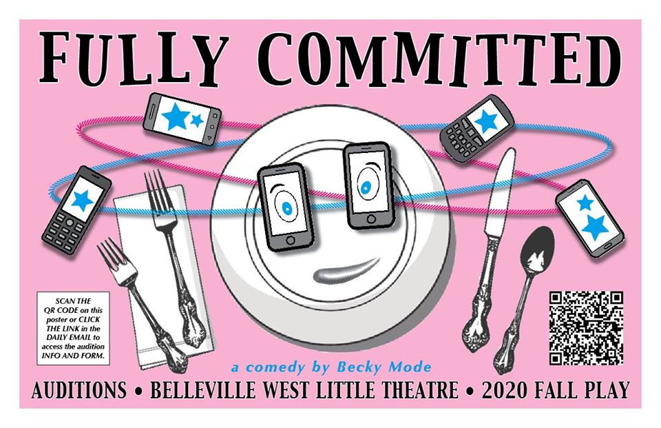 Fully Committed audition poster