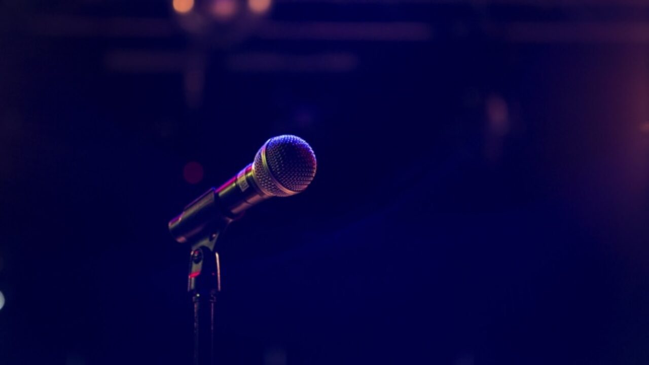 Poetry Slam microphone