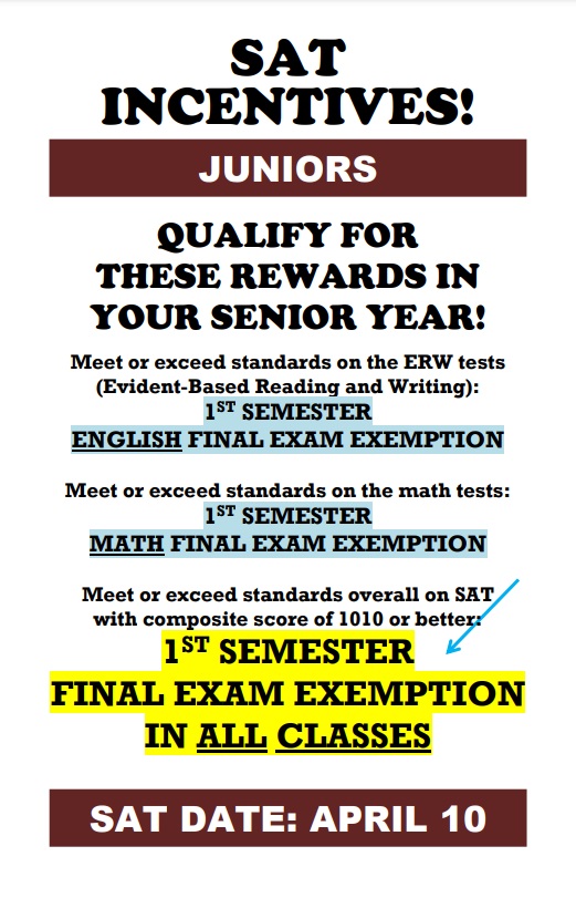 SAT incentive poster