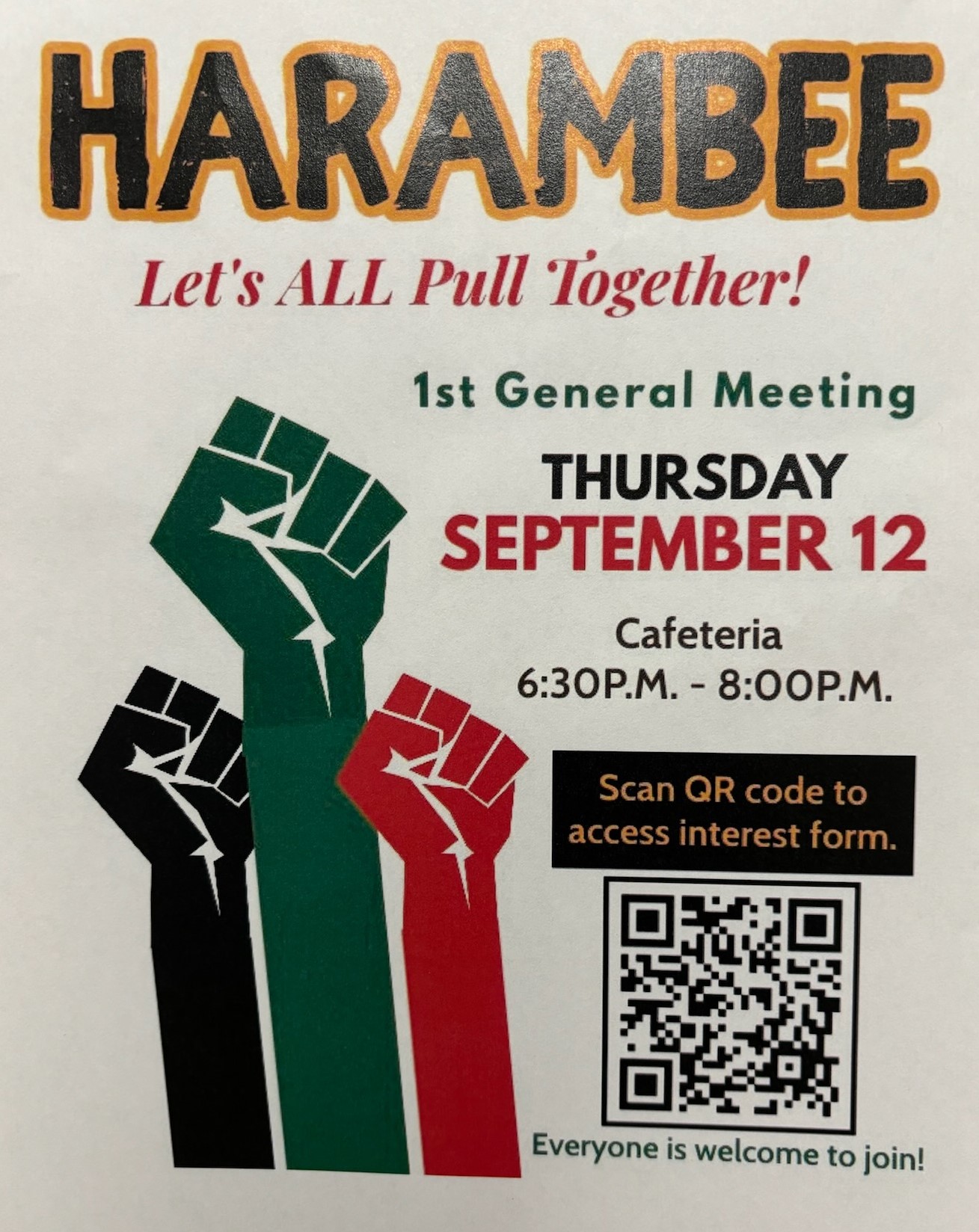 Harambee first meeting