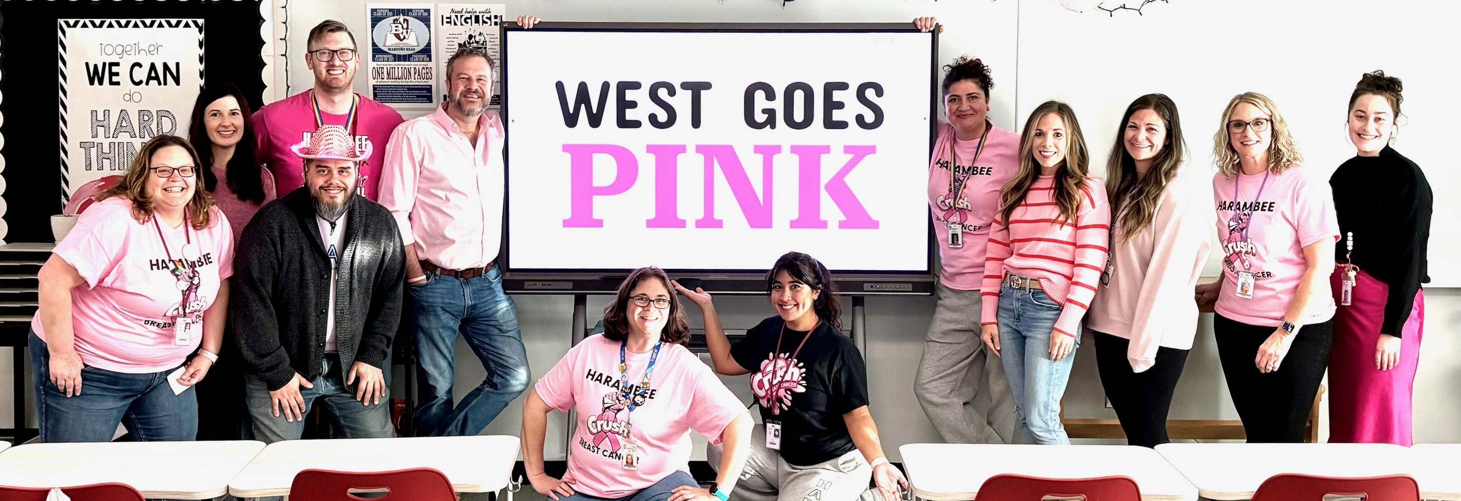 English Department Goes Pink
