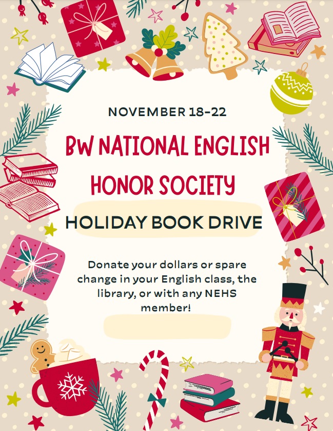 NEHS Book Drive 2