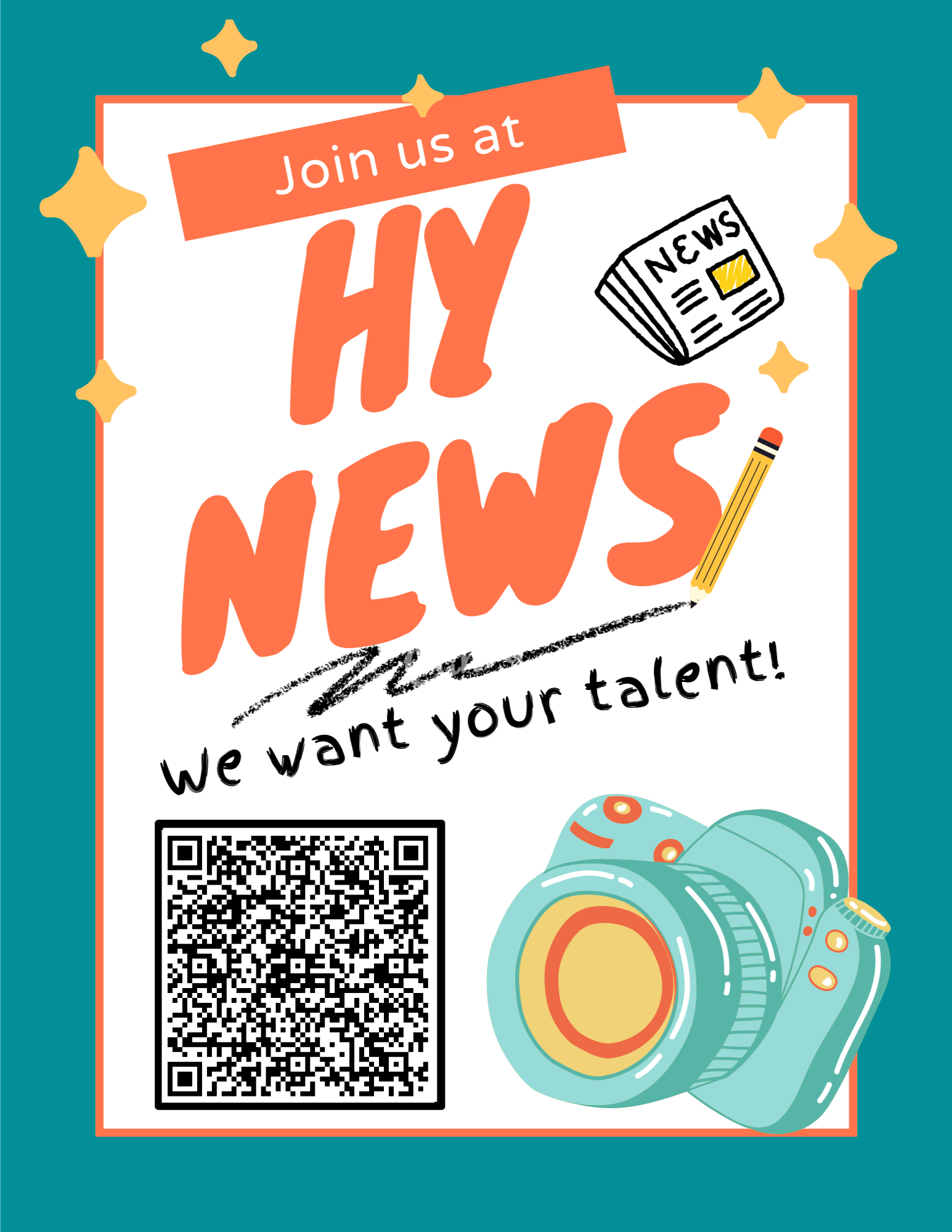 Hy News Recruitment Flyer (Color)