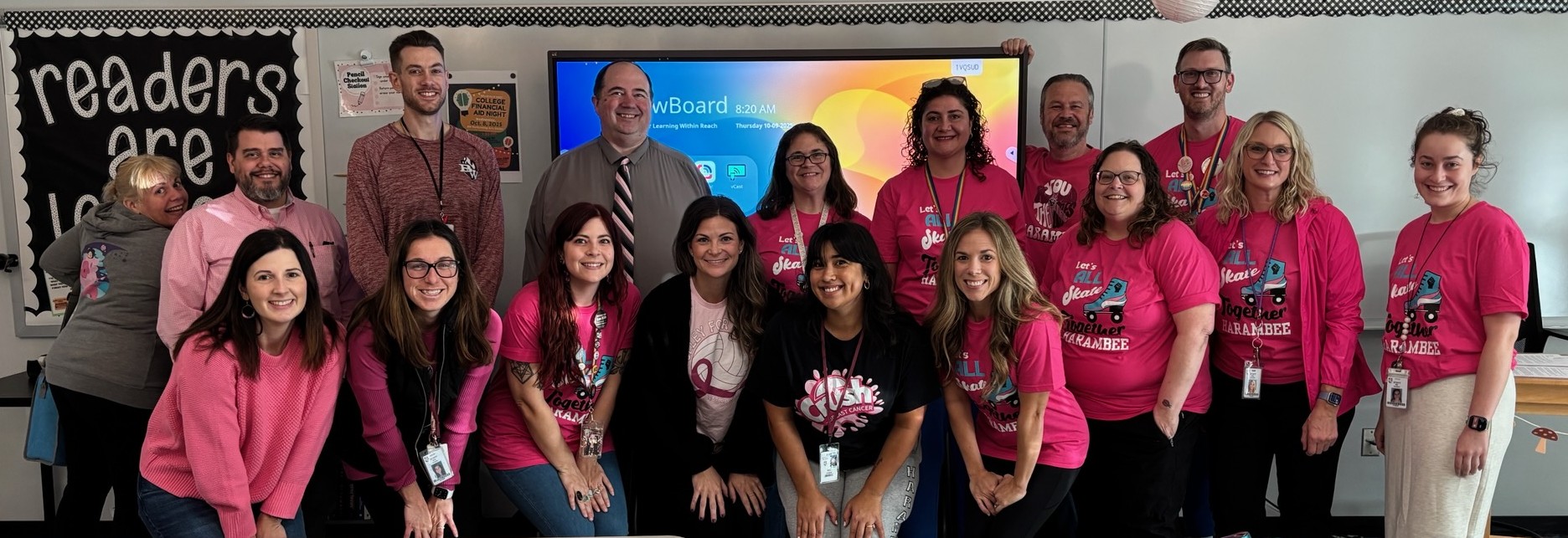 English Department Goes Pink 2025