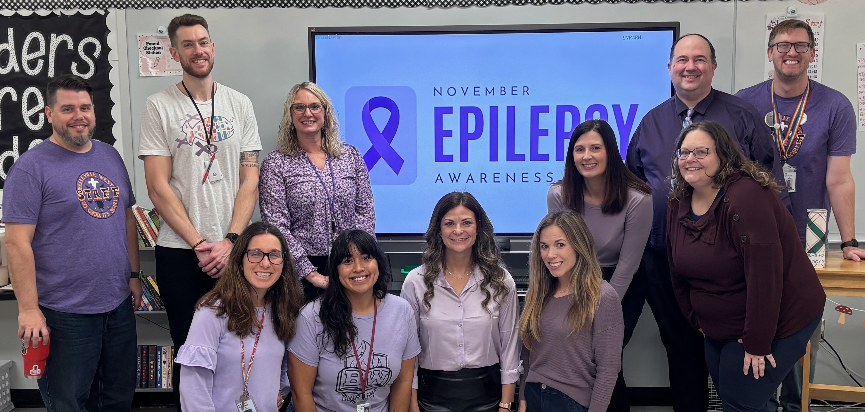 English Department Goes Purple 2025