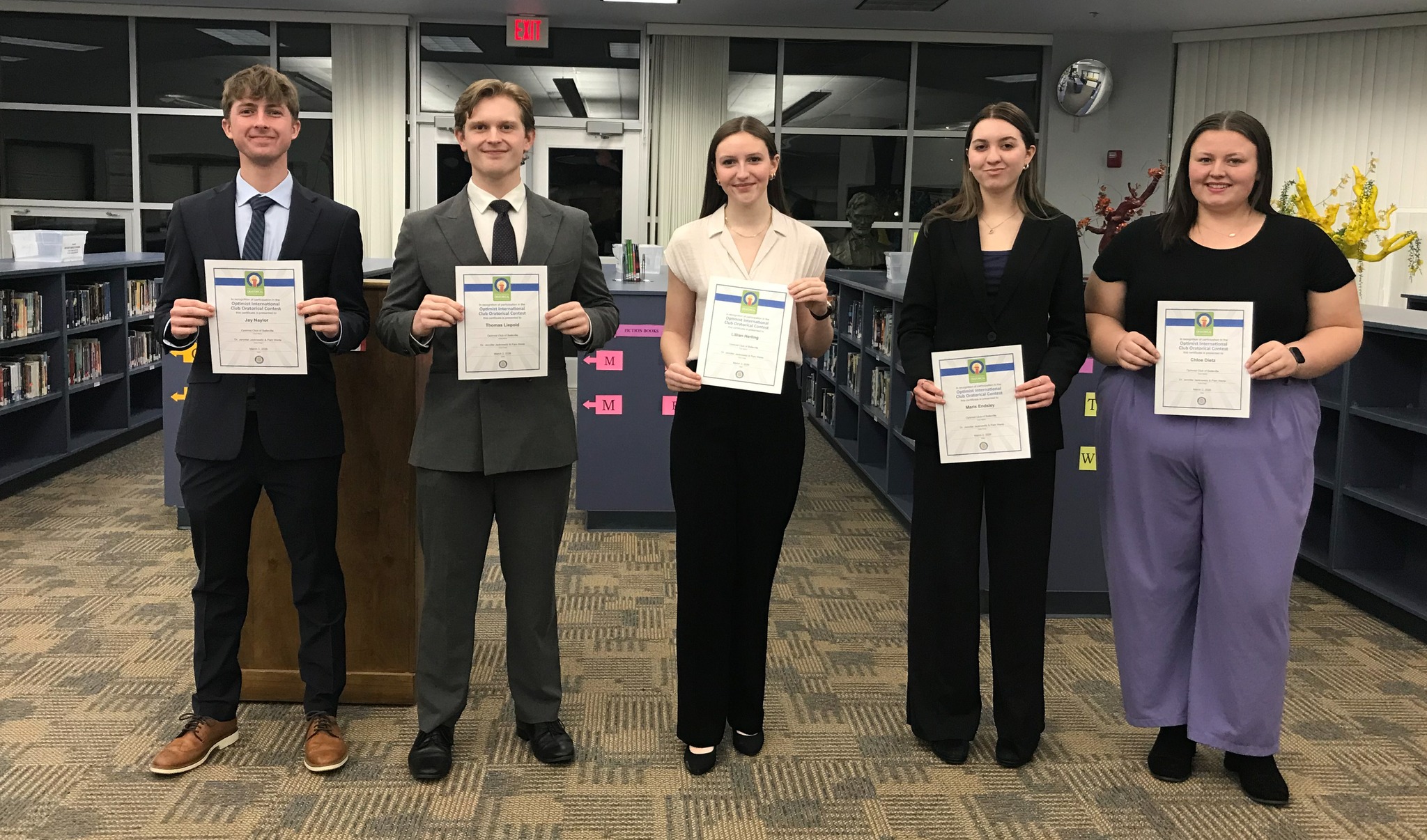 Optimist Oratory winners