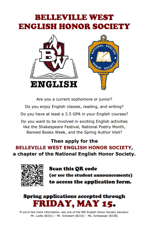 NEHS application poster (spring 2026)